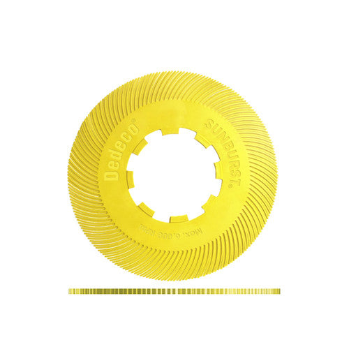 Dedeco 1900 Sunburst 7-5/8 TC Discs Yellow 80 Grit Size (A/O) 70/Bx