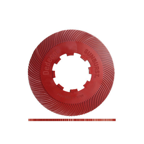 Dedeco 1902 Sunburst 7-5/8 TC Discs Red 220 Grit Size (A/O) 70/Bx