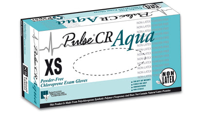 Innovative Healthcare 194052 Pulse Cr Aqua Chloroprene Exam Gloves - Xs, 200 Gloves/Bx, 10 Bx/Cs