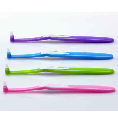 Oraline 000-20008 Security Institutional Compact Toothbrush  - Soft Bristle Anti-Ligature Style Oral Care Brush (72/Case)