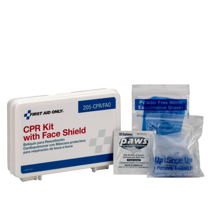 First Aid Only 205-CPR/FAO CPR Kit, Single Use, Plastic Case