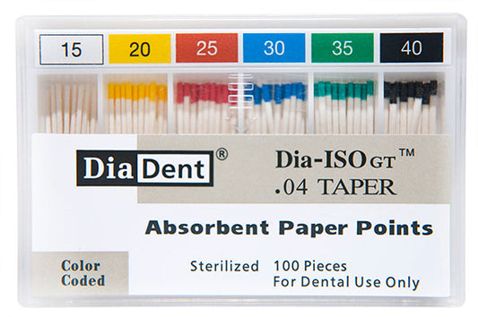 Diadent 210-S614 PPDIA-ISOGT .04 Taper #80, 100 Pts/Box (Sliding Package)