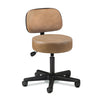 Clinton 2135-21 Black Base, 5-Leg, Pneumatic Stool with Backrest