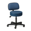 Clinton 2135-21 Black Base, 5-Leg, Pneumatic Stool with Backrest
