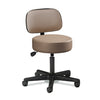 Clinton 2135-21 Black Base, 5-Leg, Pneumatic Stool with Backrest