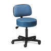 Clinton 2135-21 Black Base, 5-Leg, Pneumatic Stool with Backrest