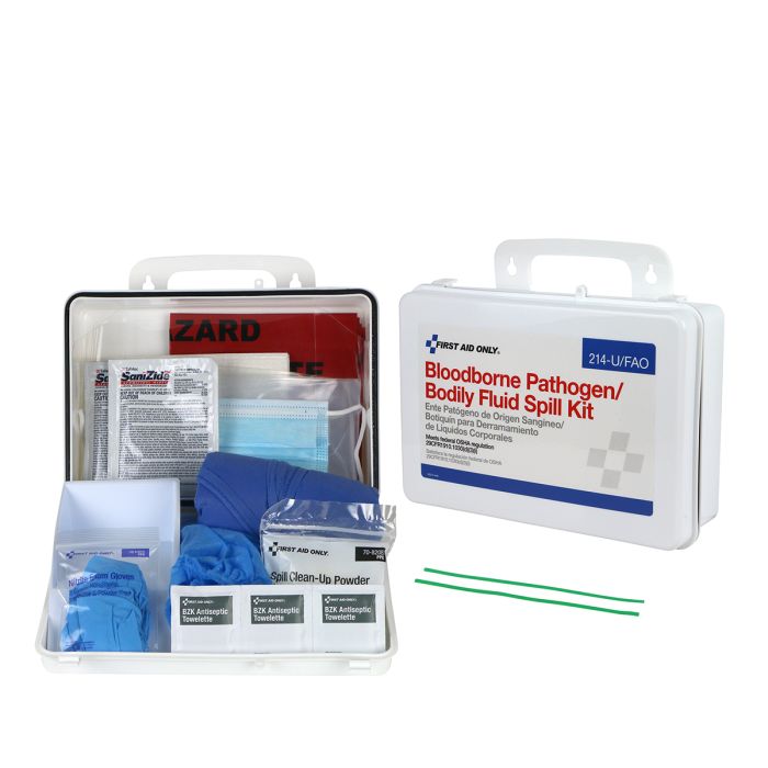 First Aid Only 214-U/FAO BBP Spill Clean Up Kit, Plastic Case