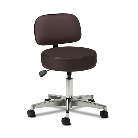 Clinton 2155-21 5-Leg Pneumatic Stool with Backrest