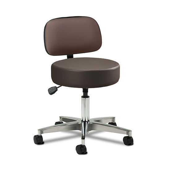Clinton 2155-21 5-Leg Pneumatic Stool with Backrest