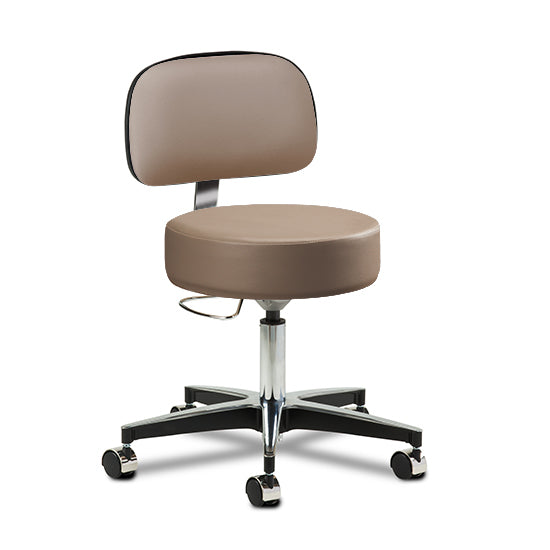 Clinton 2156-21 5-Leg Pneumatic Stool with Backrest