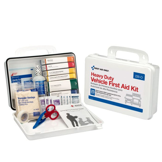 First Aid Only 220-O 25 Person Vehicle First Aid Kit, Plastic Case