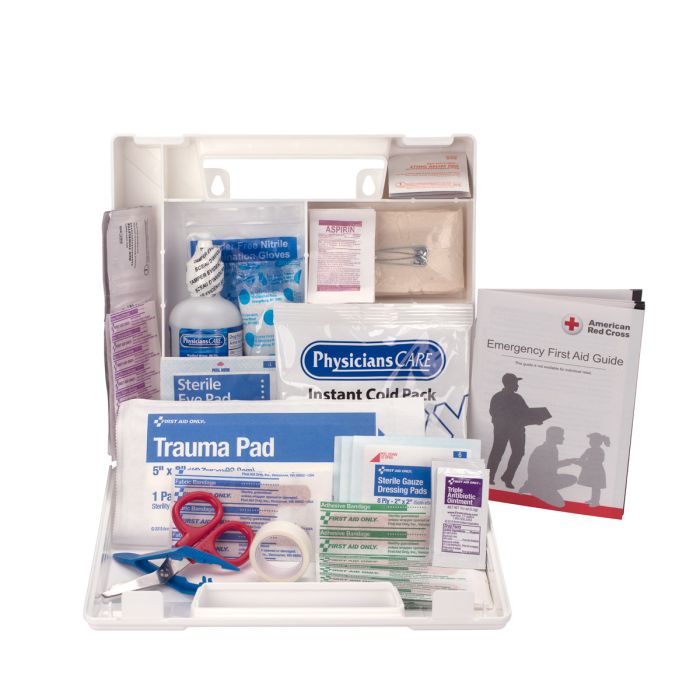 First Aid Only 223-U/FAO 25 Person First Aid Kit, Plastic Case with Dividers