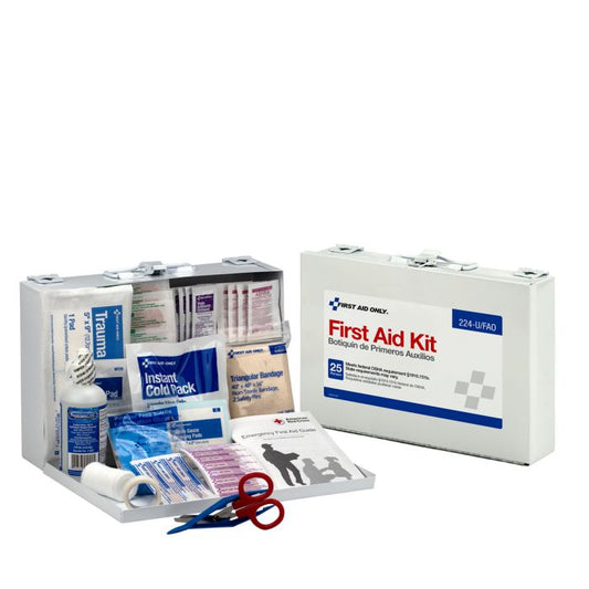 First Aid Only 224-U/FAO 25 Person First Aid Kit, Metal Case