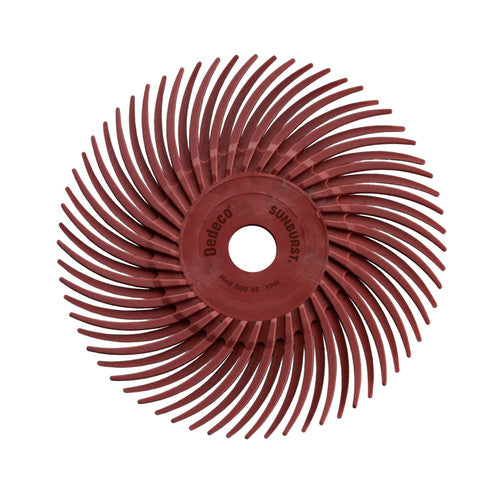 Dedeco 2265 Sunburst 4 TC Discs Red 220 Grit Size (A/O) 12/Bx