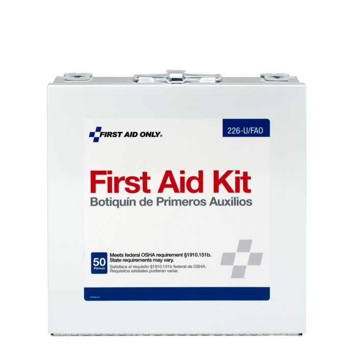 First Aid Only 226-U/FAO 50 Person First Aid Kit, Metal Case