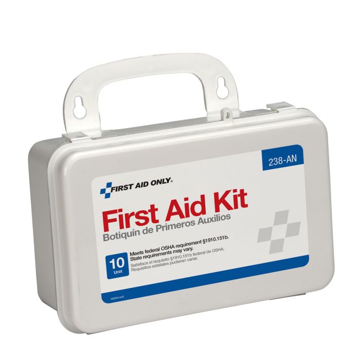 First Aid Only 238-AN 10 Unit First Aid Kit, Plastic Case