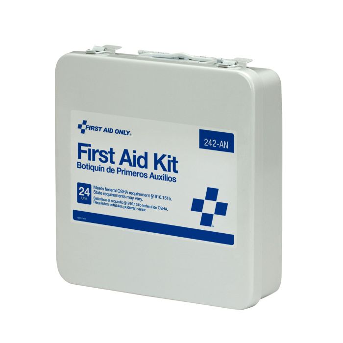 First Aid Only 242-AN 24 Unit First Aid Kit, Metal Case