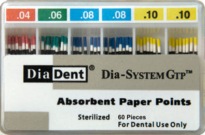 Diadent 242-708 DIA-SYSTEM GTP.08 Size #25, 100 Pts/Box