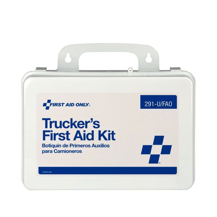 First Aid Only 291-U/FAO 16 Unit Truckers First Aid Kit, Plastic Case