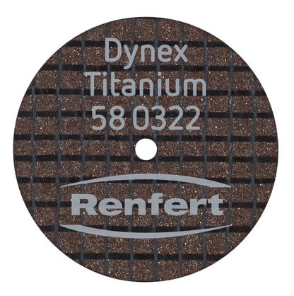 Renfert 580322 Dynex Titanium Separating Disc 0,3X22 Mm (20 Pz.)