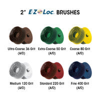 Dedeco 1794 Sunburst 2 E-Z Loc Brushes Blue 400 Grit Size (A/O) 10/Bx
