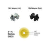Dedeco 2242 Sunburst 2 TC Discs Dark Green 50 Grit Size (A/O) 12/Bx