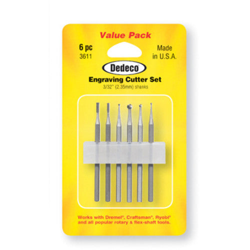 Dedeco 3611 Engraving Cutters 6/Kit