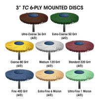 Dedeco 1824 Sunburst 3 TC 6-Ply Blue 400 Grit Size (A/O) 6MM 1/Unit