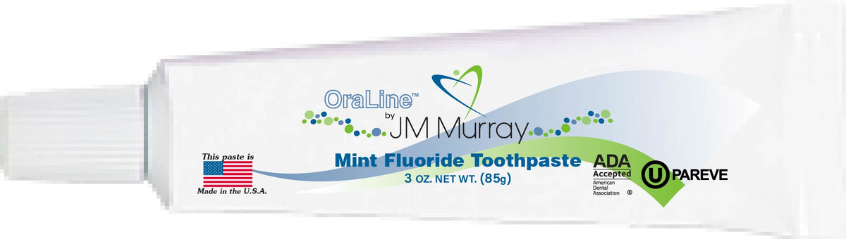 Oraline 000-42100 Fluoride Mint Toothpaste  - ADA Approved 0.85 oz Travel Size Dental Paste (/Case)