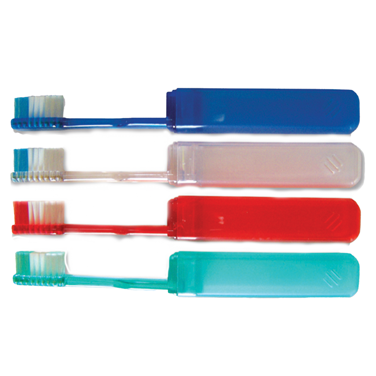 Oraline 000-44001B Ortho V-Trim Travel Toothbrush  - Soft Bristle Orthodontic Cleaning Brush 144/Box (72/Case)