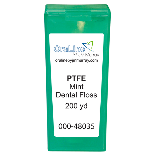 Oraline 000-48035 Premium PTFE Mint Dental Floss  - 200 Yard Shred-Resistant Interdental Floss (72/Case)