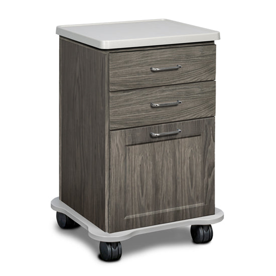 Clinton 4920-C Fashion Finish, Cart-Mate Cart with 2 Drawers and 1 Door