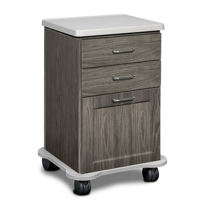 Clinton 4920-C Fashion Finish, Cart-Mate Cart with 2 Drawers and 1 Door