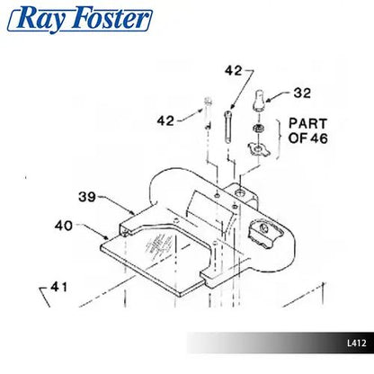 Ray Foster L412 Light Switch Toggle for Ray Foster Polisher Grinder AG04