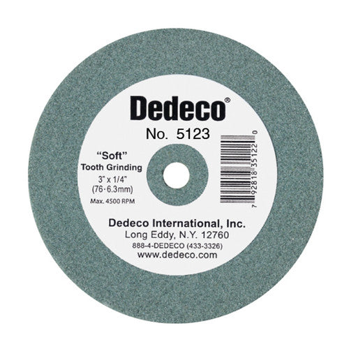 Dedeco 5123 Green Lathe Wheel 3 x 3/8 1/Unit