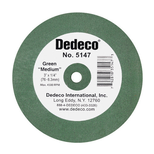 Dedeco 5147 Medium Lathe Wheel 3 x 1/4 1/Unit