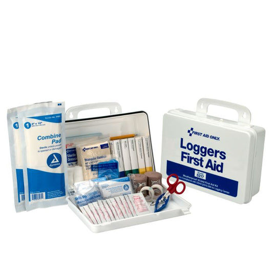 First Aid Only 5217 25 Person Loggers First Aid Kit, Plastic Case