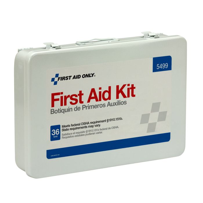 First Aid Only 5499 36 Unit First Aid Kit with BBP and CPR, Metal Case