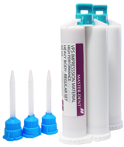 Dentonics Inc 20-228 Vps Impression Material 50Ml (1:1) Cartridges Regular Set (2 X 50Ml Cartridge W/ Mixing Tips)