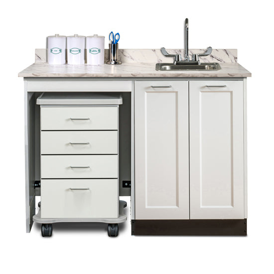 Clinton 58048L 48" Fashion Finish, Cart-Mate Cabinet/Cart Left