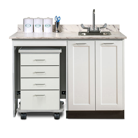 Clinton 58048L 48" Fashion Finish, Cart-Mate Cabinet/Cart Left