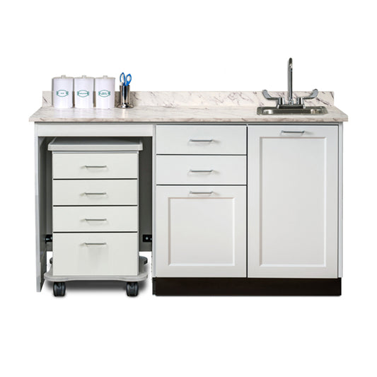 Clinton 58060L 60" Fashion Finish, Cart-Mate Cabinet/Cart Left
