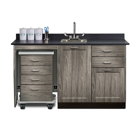 Clinton 58060ML 60" Fashion Finish, Cart-Mate Cabinet/Cart Left