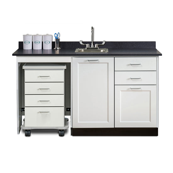 Clinton 58060ML 60" Fashion Finish, Cart-Mate Cabinet/Cart Left