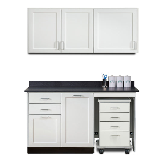 Clinton 758060MR Ready Room My Way,  60" Fashion Finish, Cart-Mate Cabinetry Suite/Cart Right/ Large Door Center