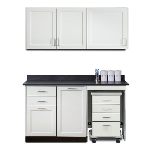 Clinton 758060MR Ready Room My Way,  60" Fashion Finish, Cart-Mate Cabinetry Suite/Cart Right/ Large Door Center