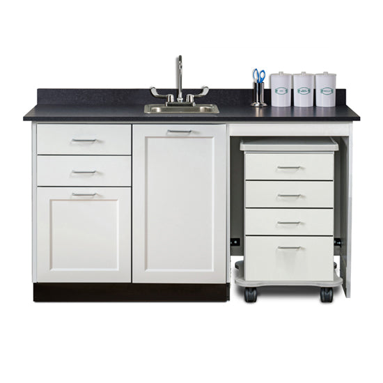 Clinton 58060MR 60" Fashion Finish, Cart-Mate Cabinet/Cart Right