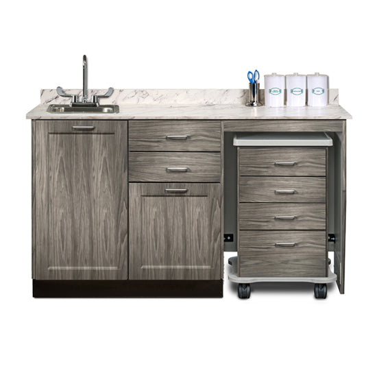 Clinton 58060R 60" Fashion Finish, Cart-Mate Cabinet/Cart Right