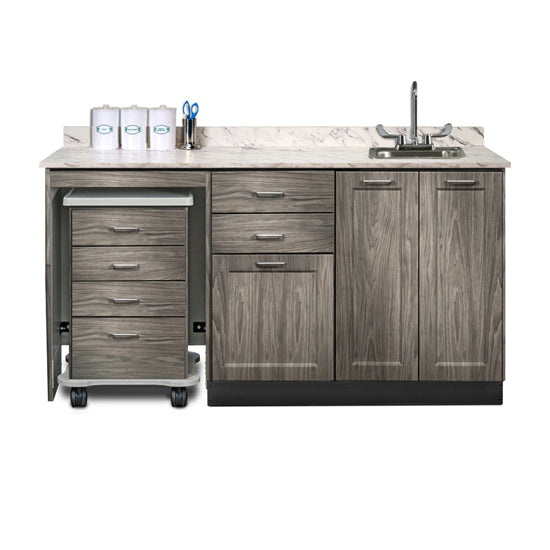 Clinton 58066L 66" Fashion Finish, Cart-Mate Cabinet/Cart Left