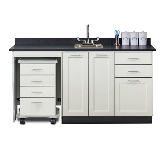Clinton 58066ML 66" Fashion Finish, Cart-Mate Cabinet/Cart Left